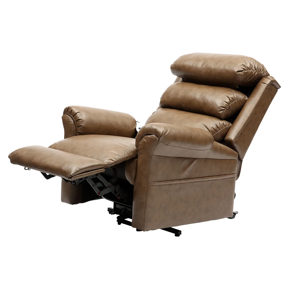 Ecclesfield Rise and Recline chair in Brown PU.jpg